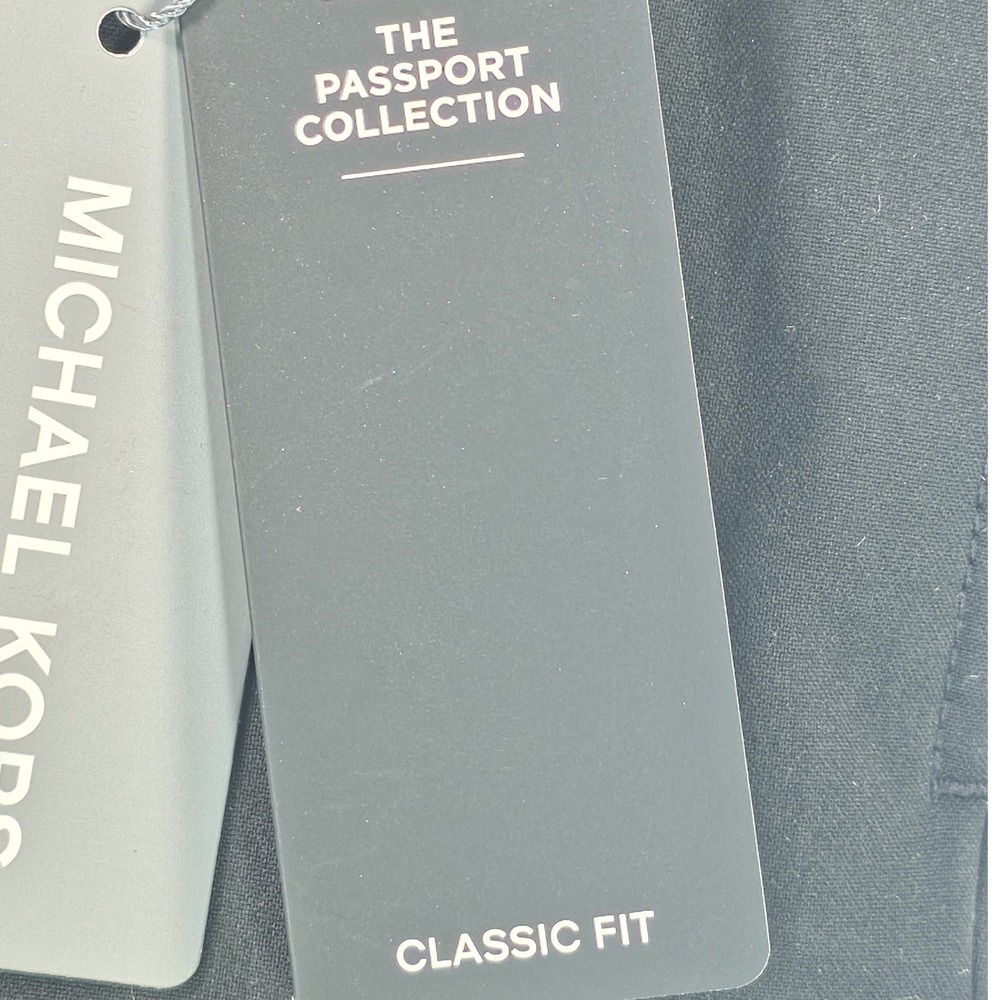 Michael Kors Mens Marvin Dress Pants 44x30 Black Stretch Business Casual NWT - Picture 8 of 9
